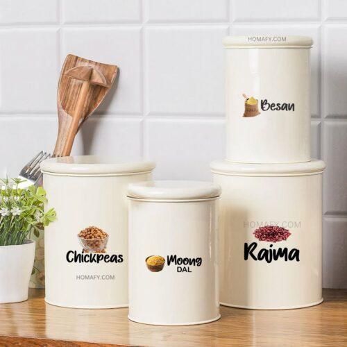 3D Waterproof Kitchen Spice Jar Label Stickers.
