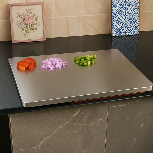 Mom’s Choice Stainless Steel Chopping Board