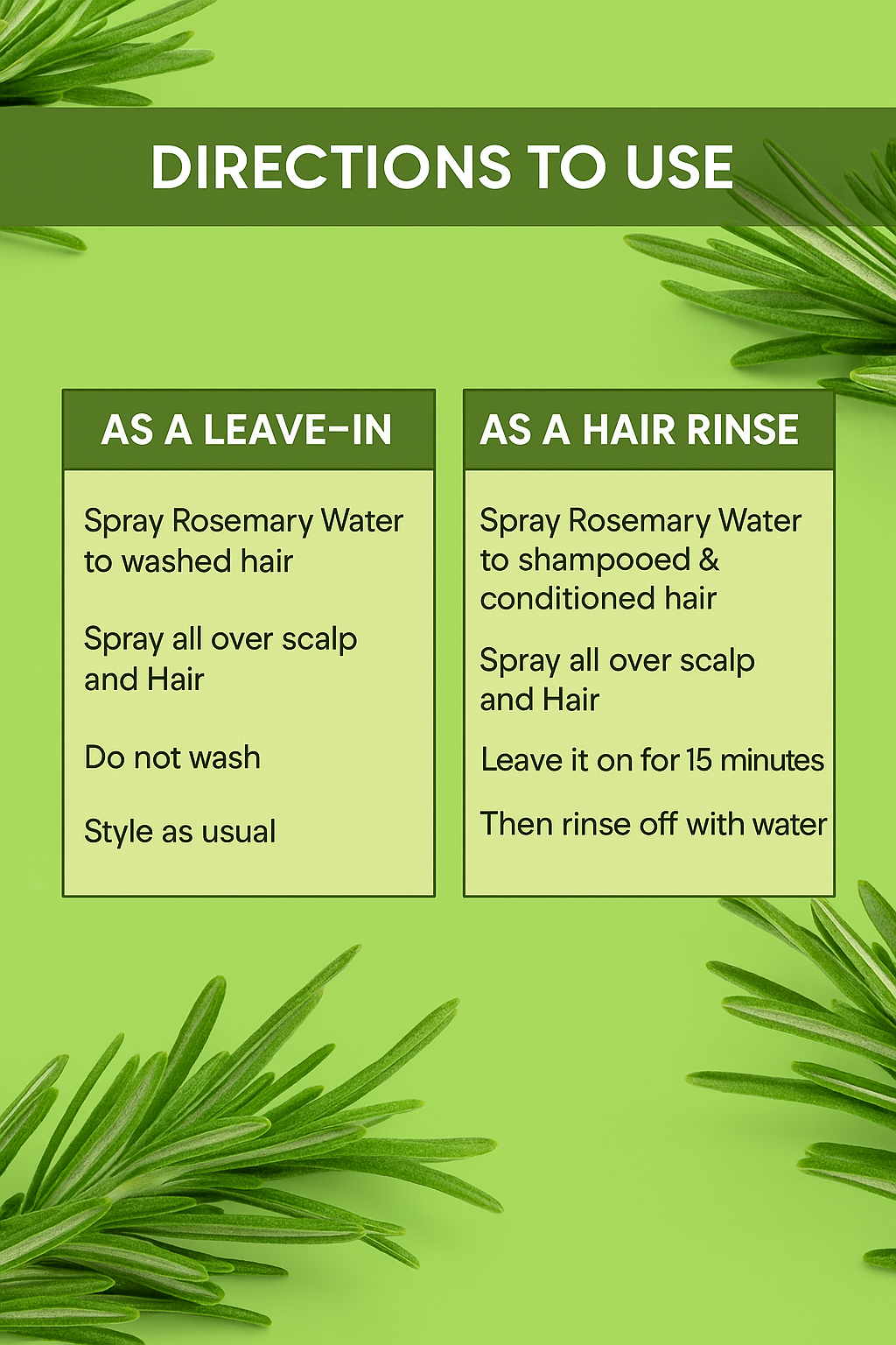 Rosemary Magic Spray For Regrowth