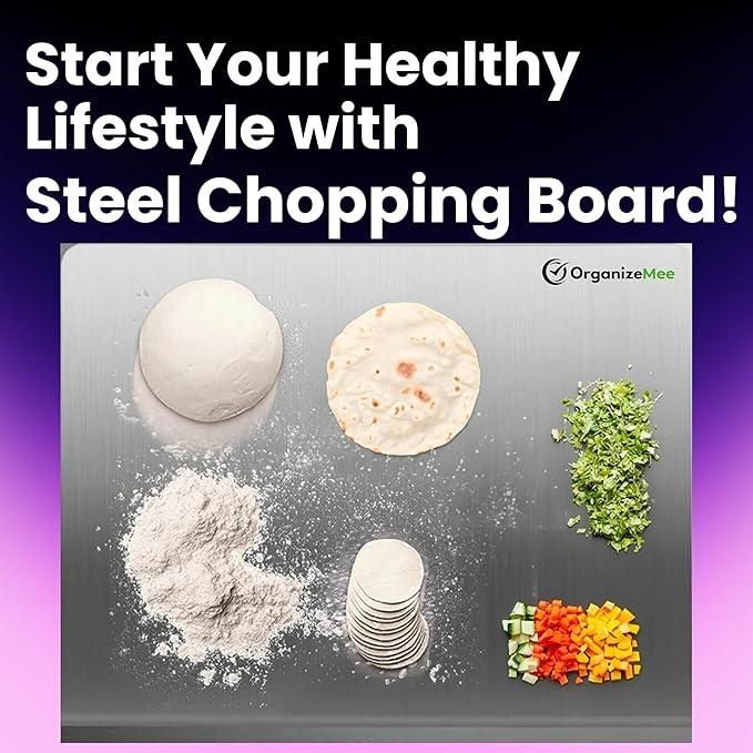 Mom’s Choice Stainless Steel Chopping Board